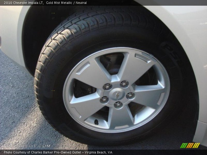 Gold Mist Metallic / Neutral 2010 Chevrolet Impala LT