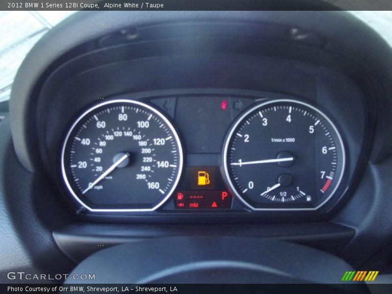  2012 1 Series 128i Coupe 128i Coupe Gauges