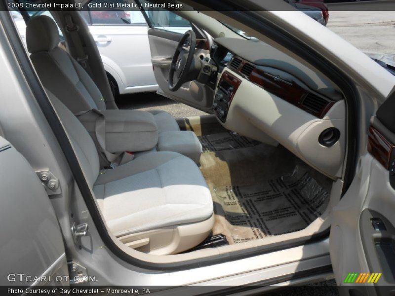 Gold Mist Metallic / Neutral Beige 2008 Chevrolet Impala LT