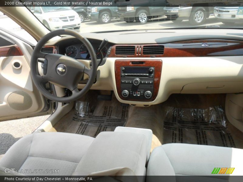 Gold Mist Metallic / Neutral Beige 2008 Chevrolet Impala LT