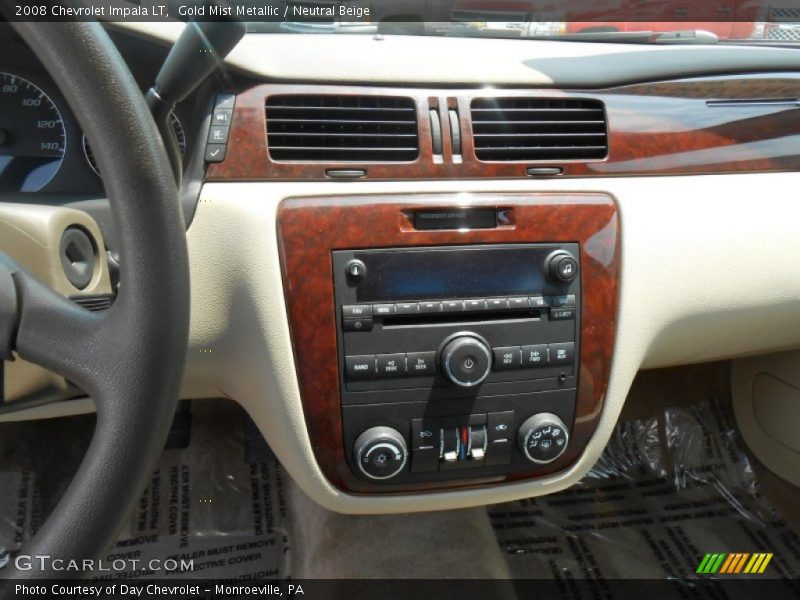 Gold Mist Metallic / Neutral Beige 2008 Chevrolet Impala LT