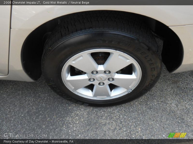 Gold Mist Metallic / Neutral Beige 2008 Chevrolet Impala LT