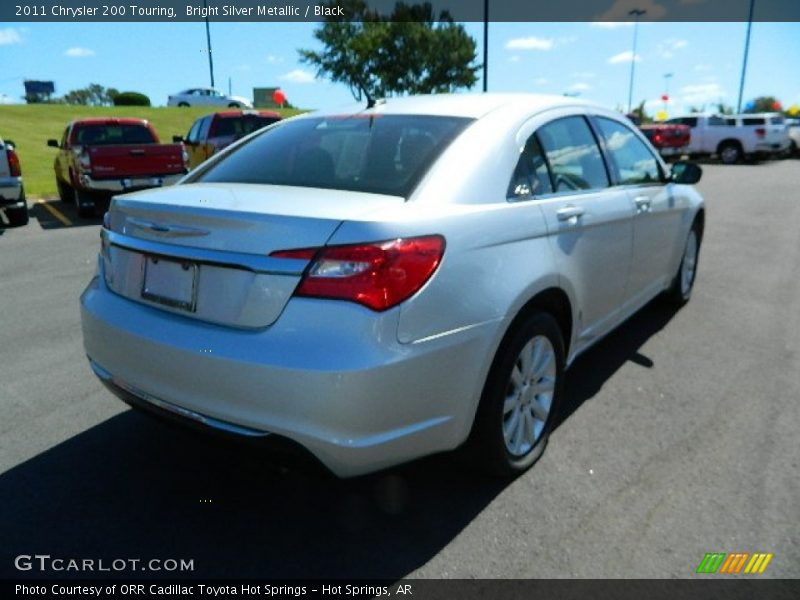 Bright Silver Metallic / Black 2011 Chrysler 200 Touring