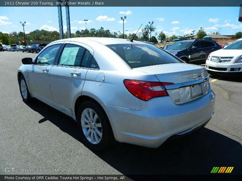 Bright Silver Metallic / Black 2011 Chrysler 200 Touring