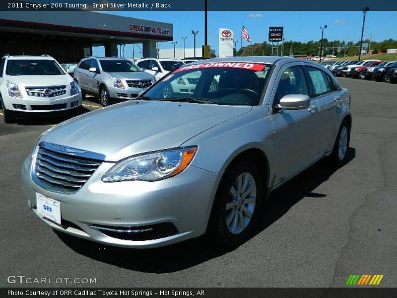 Bright Silver Metallic / Black 2011 Chrysler 200 Touring