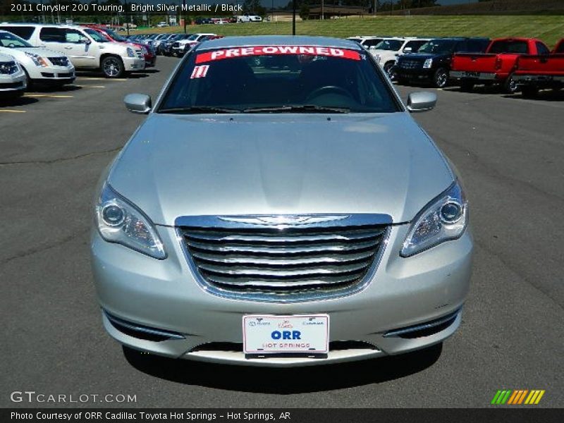 Bright Silver Metallic / Black 2011 Chrysler 200 Touring
