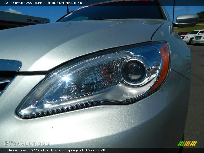 Bright Silver Metallic / Black 2011 Chrysler 200 Touring