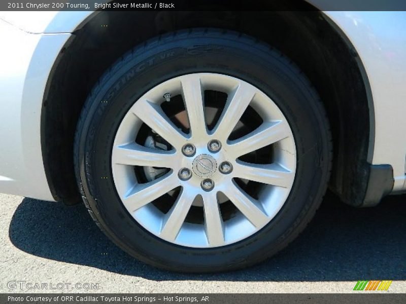 Bright Silver Metallic / Black 2011 Chrysler 200 Touring