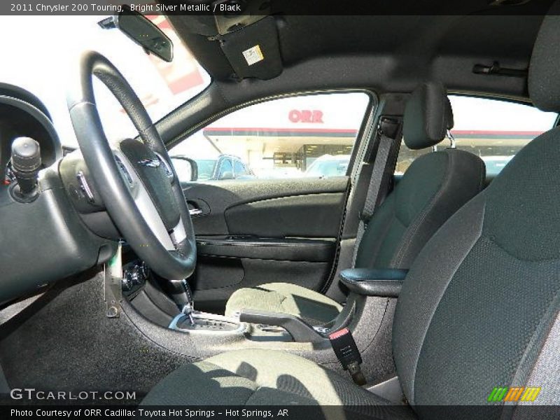 Bright Silver Metallic / Black 2011 Chrysler 200 Touring