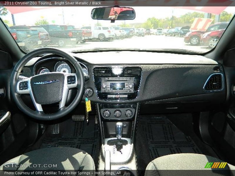 Bright Silver Metallic / Black 2011 Chrysler 200 Touring