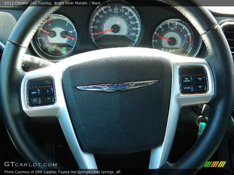 Bright Silver Metallic / Black 2011 Chrysler 200 Touring