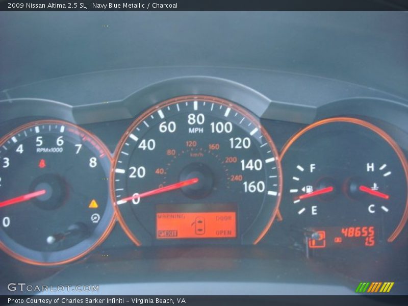 Navy Blue Metallic / Charcoal 2009 Nissan Altima 2.5 SL