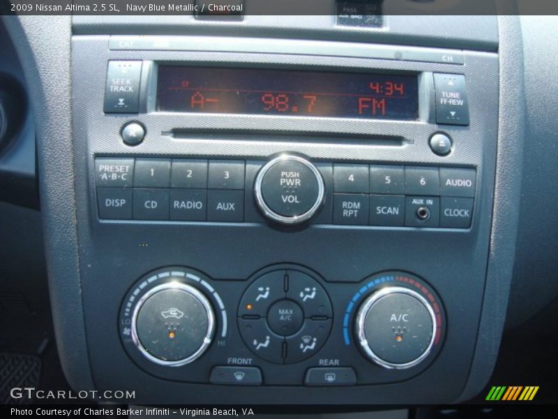 Navy Blue Metallic / Charcoal 2009 Nissan Altima 2.5 SL