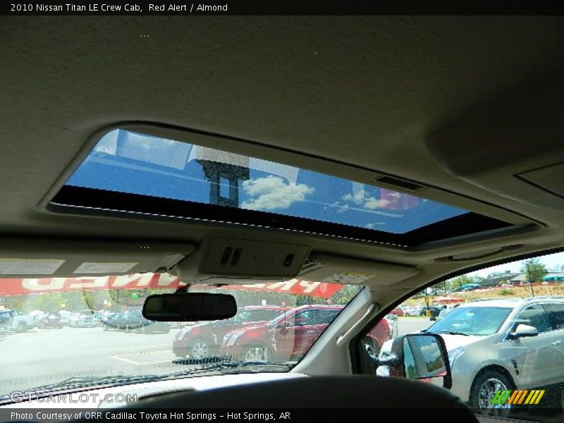Red Alert / Almond 2010 Nissan Titan LE Crew Cab