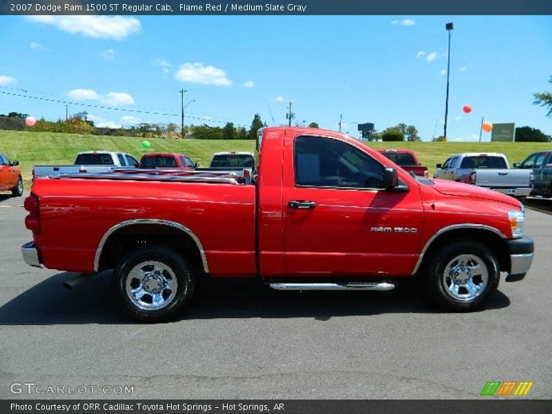 Flame Red / Medium Slate Gray 2007 Dodge Ram 1500 ST Regular Cab