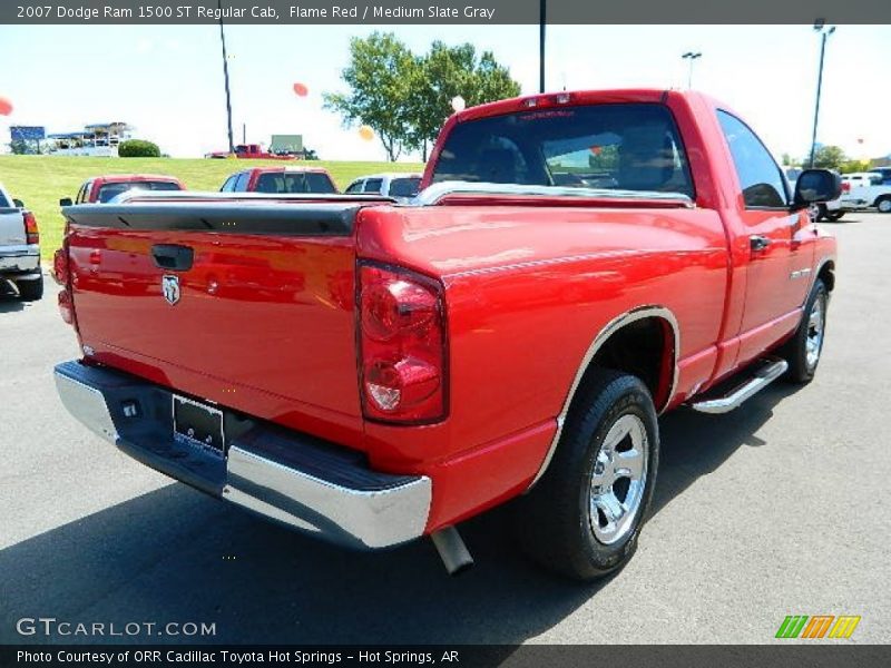 Flame Red / Medium Slate Gray 2007 Dodge Ram 1500 ST Regular Cab