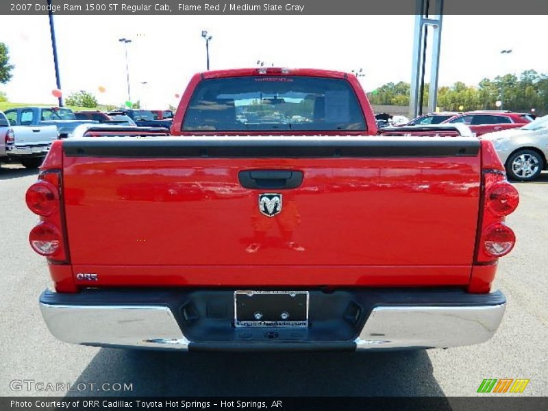 Flame Red / Medium Slate Gray 2007 Dodge Ram 1500 ST Regular Cab