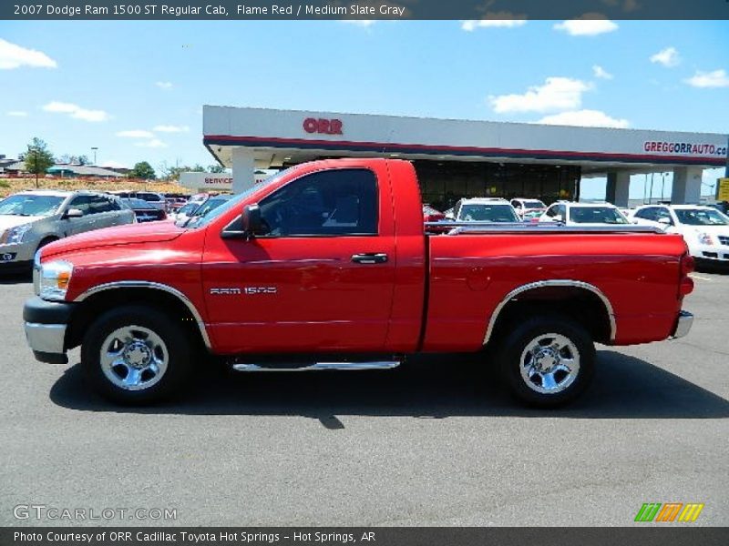 Flame Red / Medium Slate Gray 2007 Dodge Ram 1500 ST Regular Cab