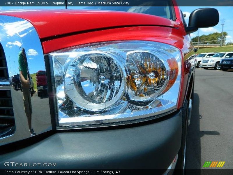 Flame Red / Medium Slate Gray 2007 Dodge Ram 1500 ST Regular Cab