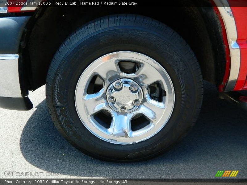 Flame Red / Medium Slate Gray 2007 Dodge Ram 1500 ST Regular Cab