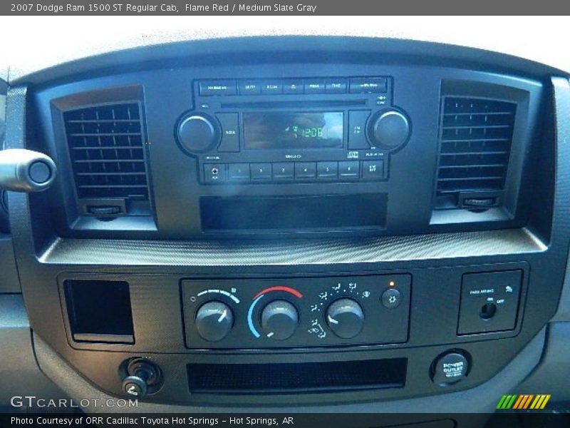 Flame Red / Medium Slate Gray 2007 Dodge Ram 1500 ST Regular Cab