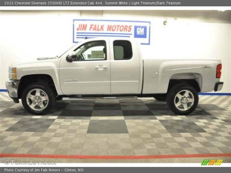Summit White / Light Titanium/Dark Titanium 2013 Chevrolet Silverado 2500HD LTZ Extended Cab 4x4