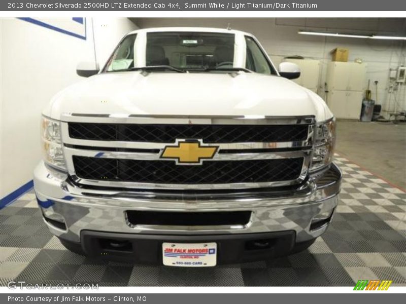 Summit White / Light Titanium/Dark Titanium 2013 Chevrolet Silverado 2500HD LTZ Extended Cab 4x4