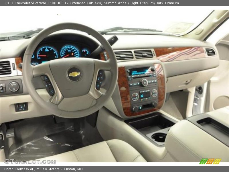 Summit White / Light Titanium/Dark Titanium 2013 Chevrolet Silverado 2500HD LTZ Extended Cab 4x4