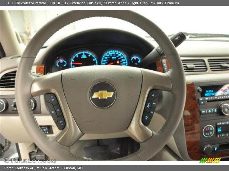 Summit White / Light Titanium/Dark Titanium 2013 Chevrolet Silverado 2500HD LTZ Extended Cab 4x4