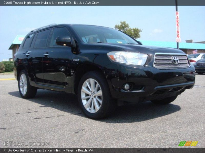 Black / Ash Gray 2008 Toyota Highlander Hybrid Limited 4WD