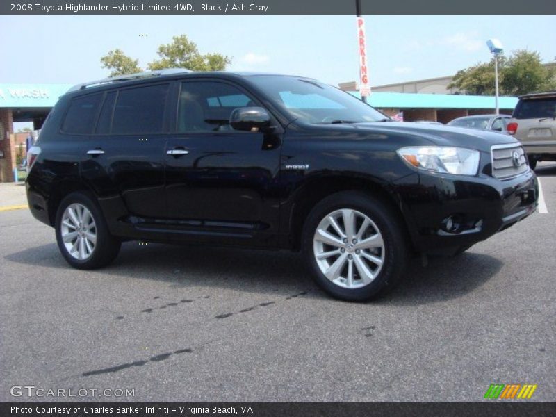 Black / Ash Gray 2008 Toyota Highlander Hybrid Limited 4WD