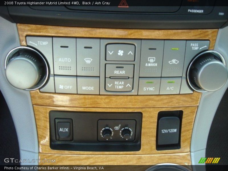 Black / Ash Gray 2008 Toyota Highlander Hybrid Limited 4WD