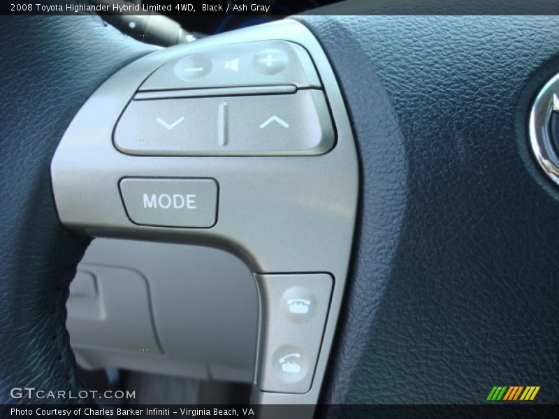 Black / Ash Gray 2008 Toyota Highlander Hybrid Limited 4WD