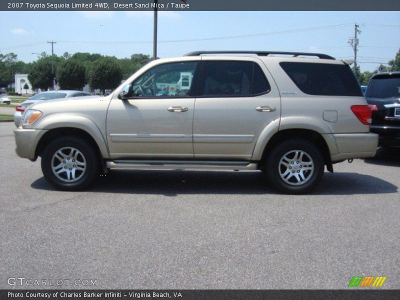 Desert Sand Mica / Taupe 2007 Toyota Sequoia Limited 4WD