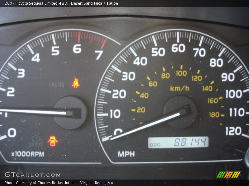 Desert Sand Mica / Taupe 2007 Toyota Sequoia Limited 4WD