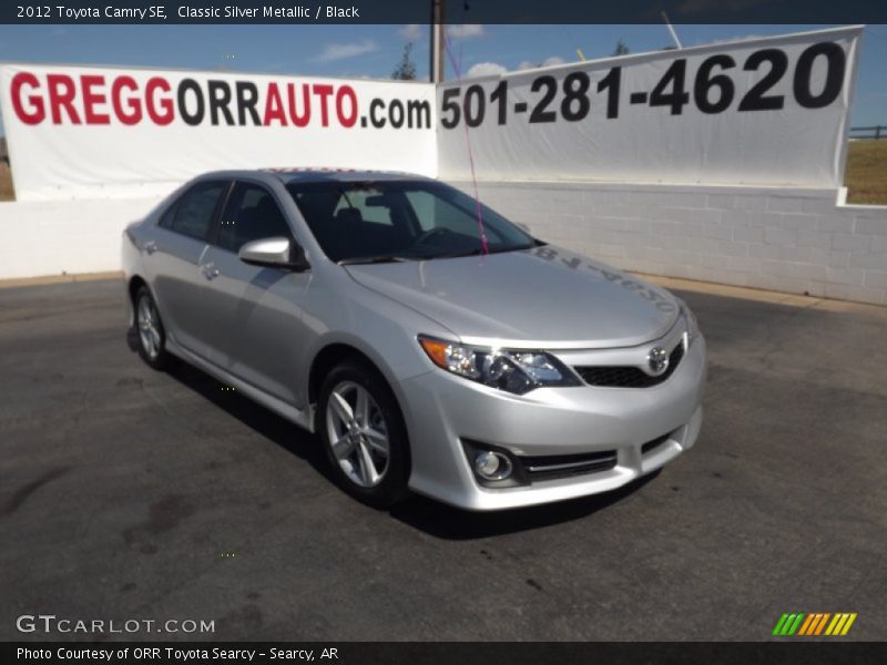 Classic Silver Metallic / Black 2012 Toyota Camry SE
