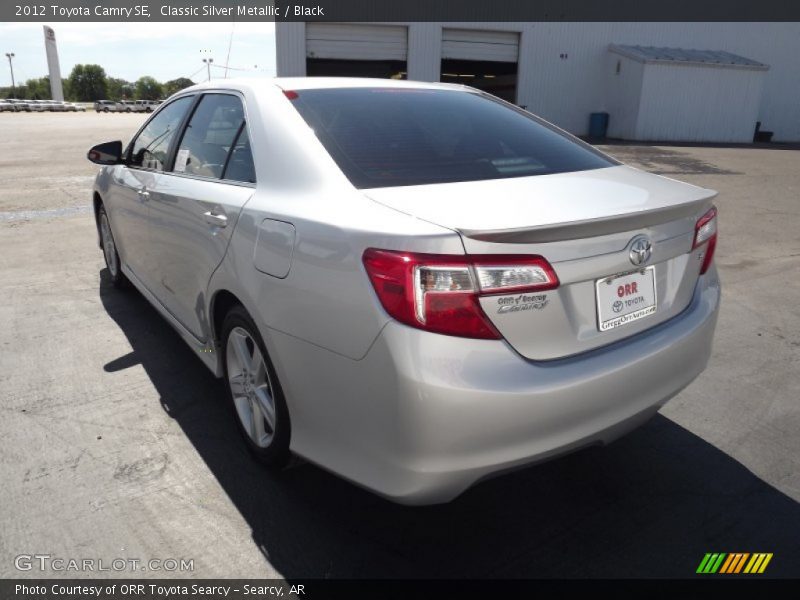 Classic Silver Metallic / Black 2012 Toyota Camry SE