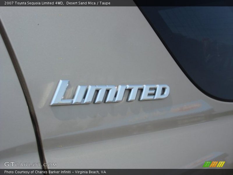 Desert Sand Mica / Taupe 2007 Toyota Sequoia Limited 4WD