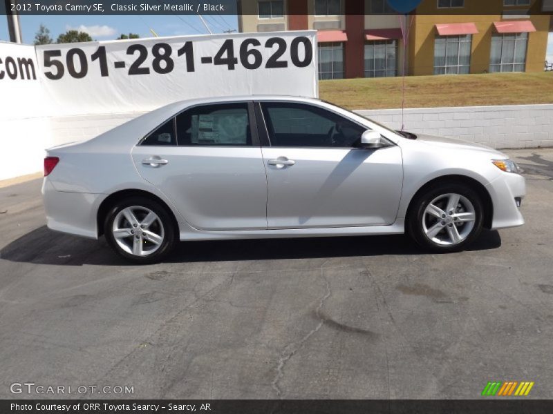 Classic Silver Metallic / Black 2012 Toyota Camry SE