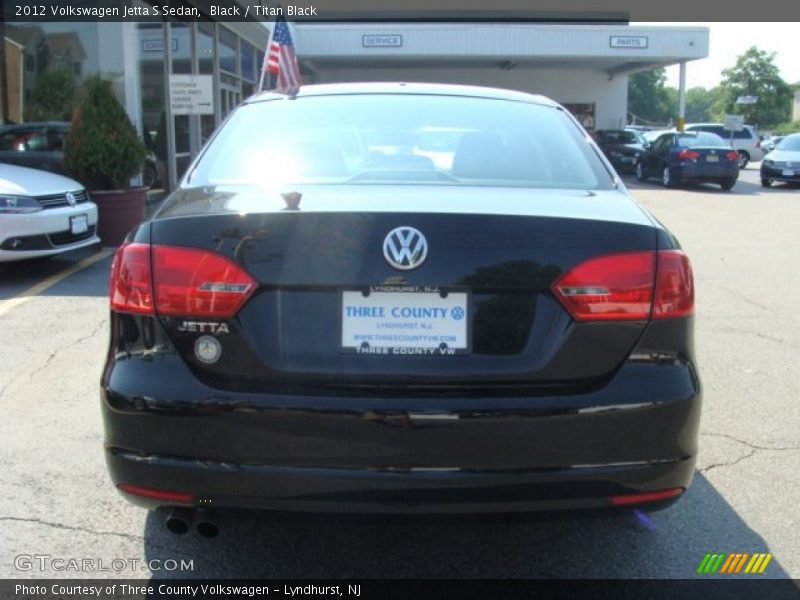 Black / Titan Black 2012 Volkswagen Jetta S Sedan
