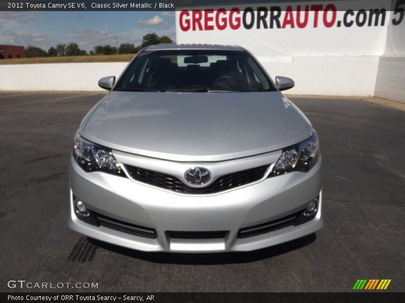 Classic Silver Metallic / Black 2012 Toyota Camry SE V6
