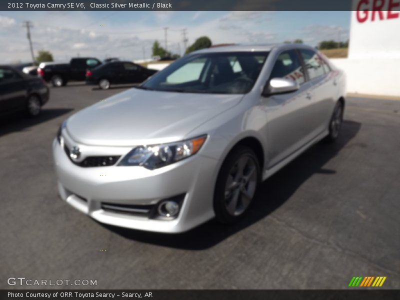 Classic Silver Metallic / Black 2012 Toyota Camry SE V6
