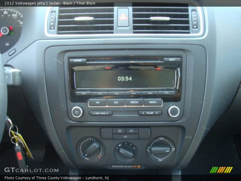 Black / Titan Black 2012 Volkswagen Jetta S Sedan