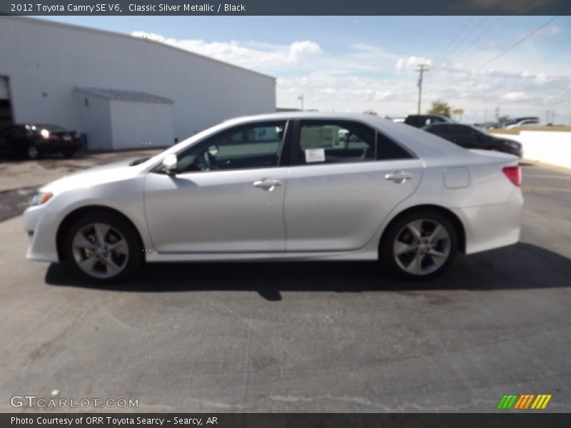 Classic Silver Metallic / Black 2012 Toyota Camry SE V6