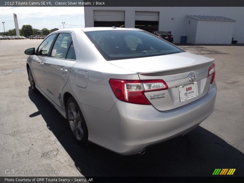 Classic Silver Metallic / Black 2012 Toyota Camry SE V6