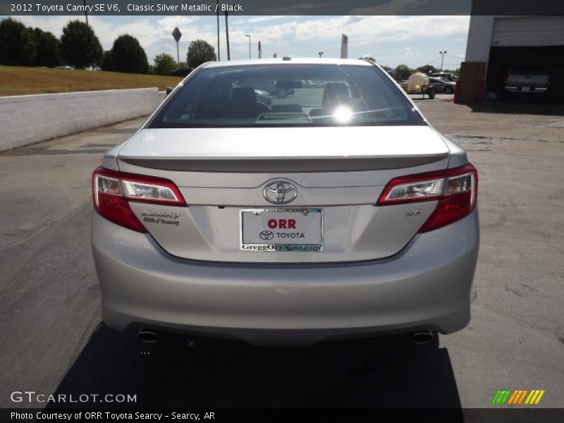 Classic Silver Metallic / Black 2012 Toyota Camry SE V6