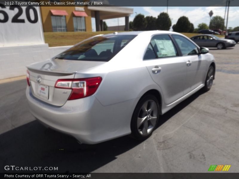 Classic Silver Metallic / Black 2012 Toyota Camry SE V6
