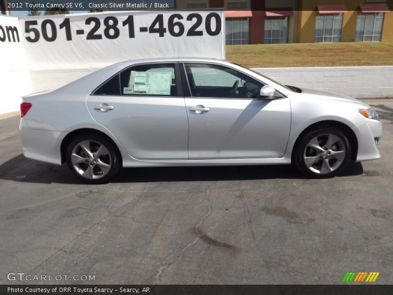 Classic Silver Metallic / Black 2012 Toyota Camry SE V6