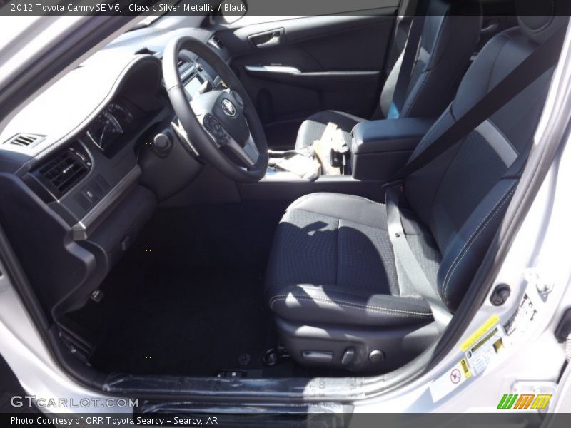 Classic Silver Metallic / Black 2012 Toyota Camry SE V6