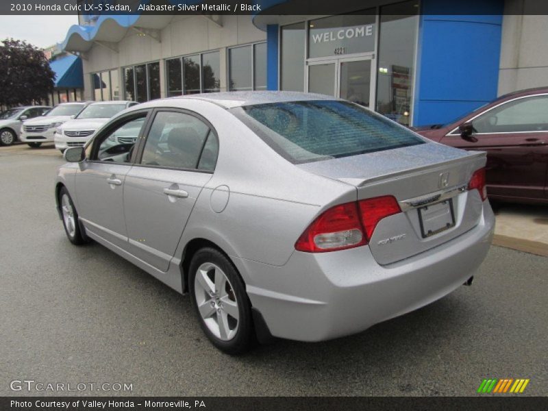 Alabaster Silver Metallic / Black 2010 Honda Civic LX-S Sedan